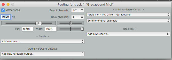 reaper midi monitor input