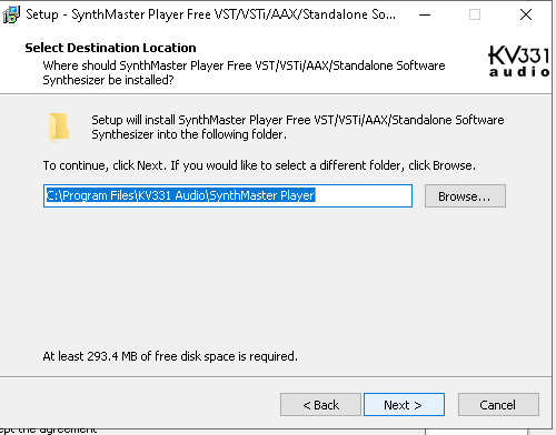 Install VST Plugin from EXE installation folder windows
