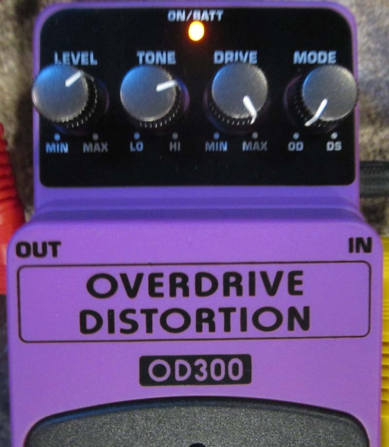 Behringer OD300 Overdrive Distortion Pedal Audio Test Untidy Music