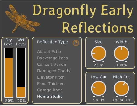 Dragonfly free early reflection reverb vst plugin